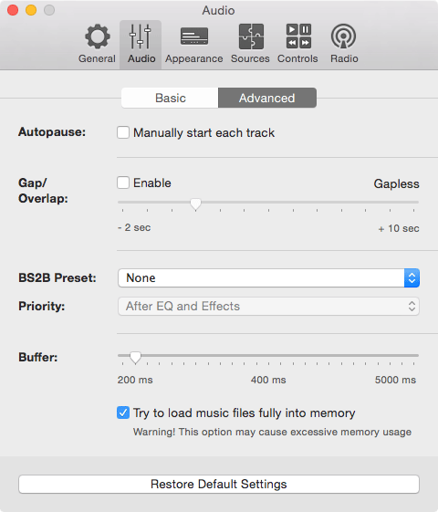 Bitperfect with Mac OSX - Vox audio advanced